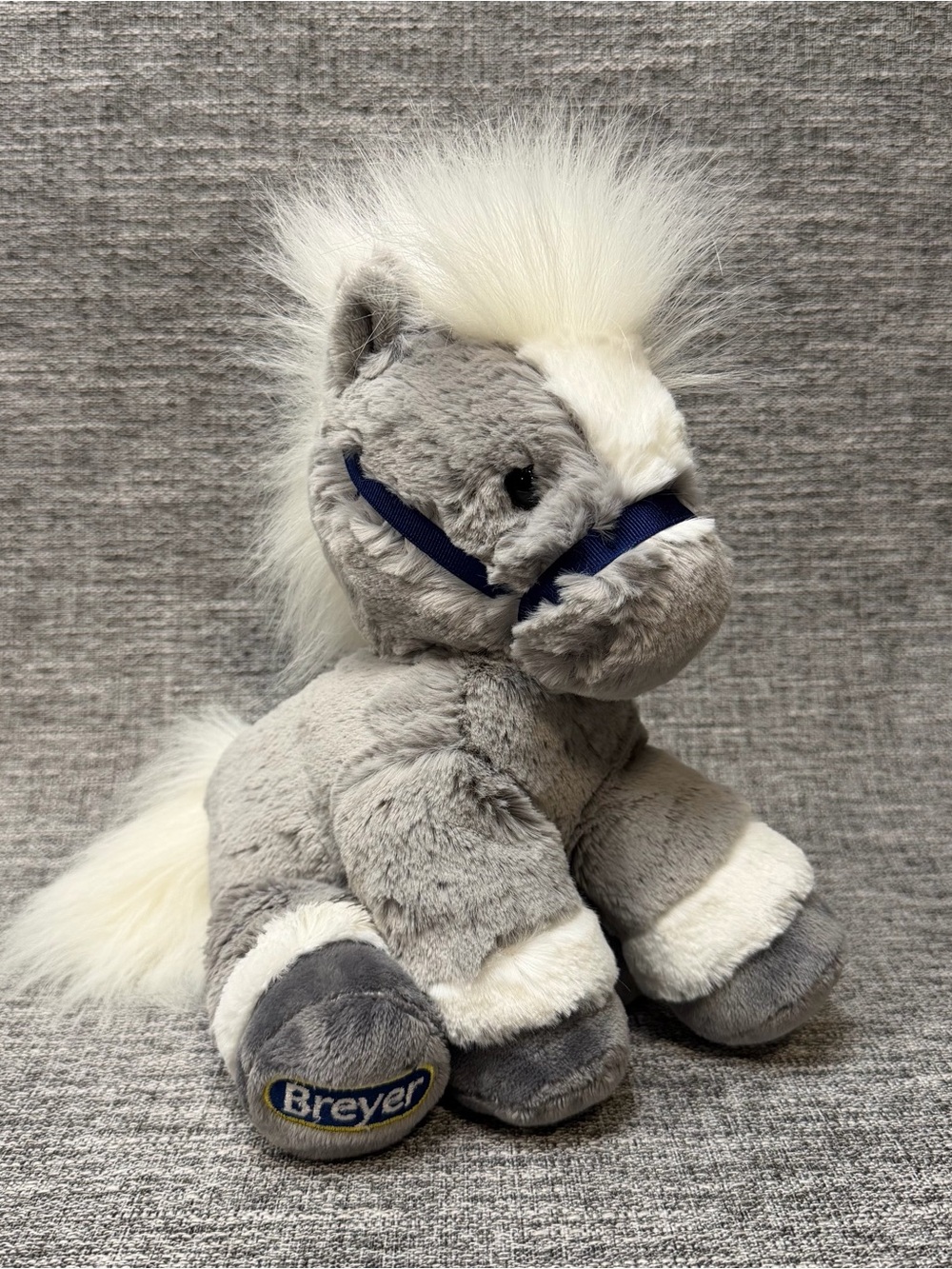 Exquisite Breyer Aurora Grey Horse Soft Plush Stuffed Animal